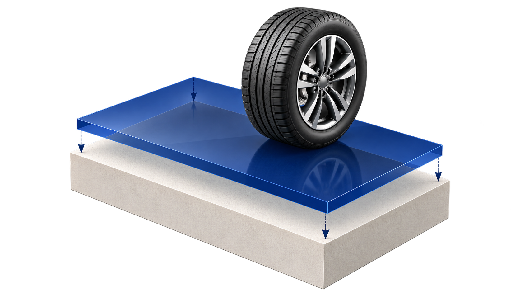 Exploded Tire Panel Assembly