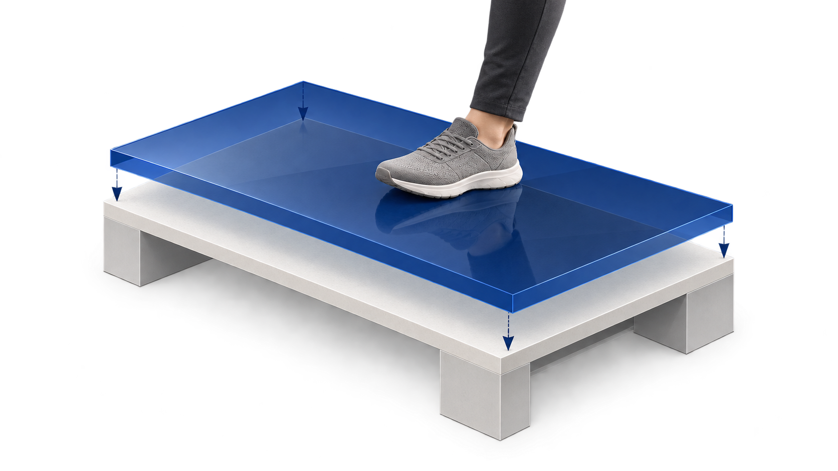 Floating Blue Deck Assembly Diagram