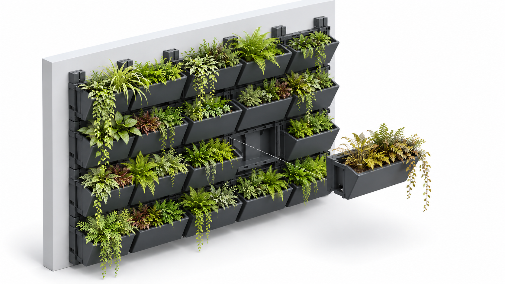 Modular Green Wall Planter System